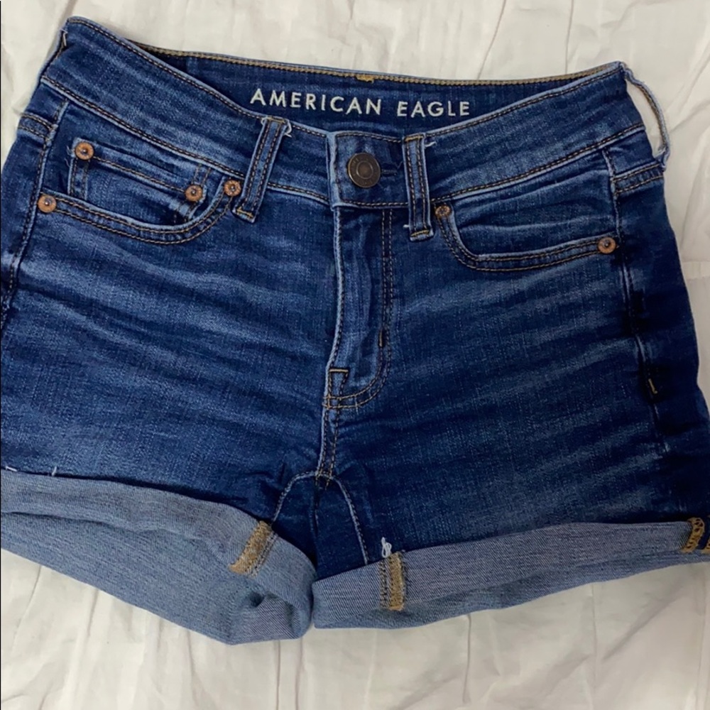 American Eagle Midi Jean Shorts